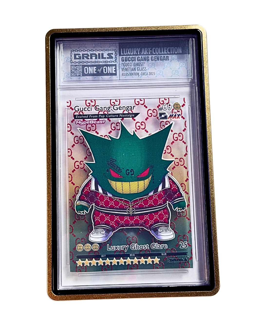 Grails Gucci Gang Gengar Venetian Glass Art Piece