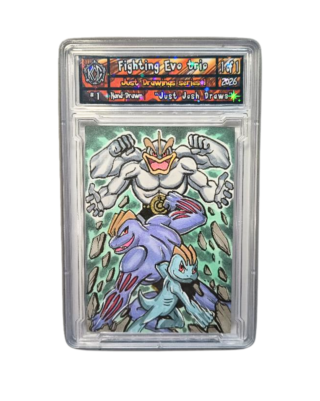 Kingdom Creators Guild Fighting Evo Trio Hand Drawn Art Piece