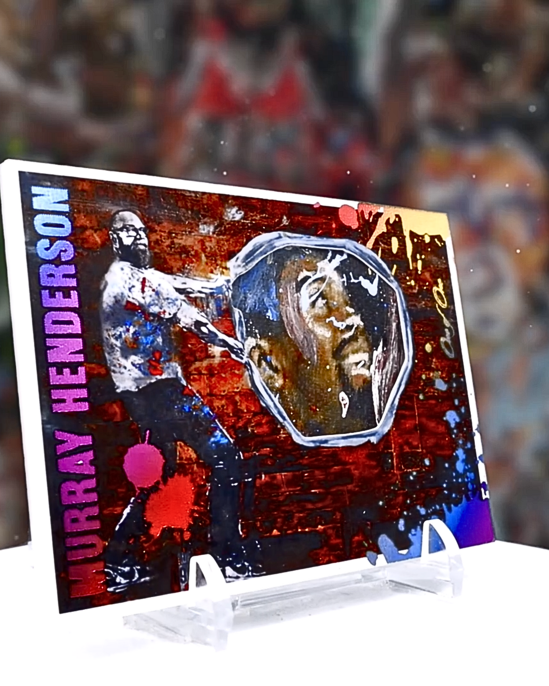 Murray Henderson Rainbow Foil Magic Johnson Canvas Cut