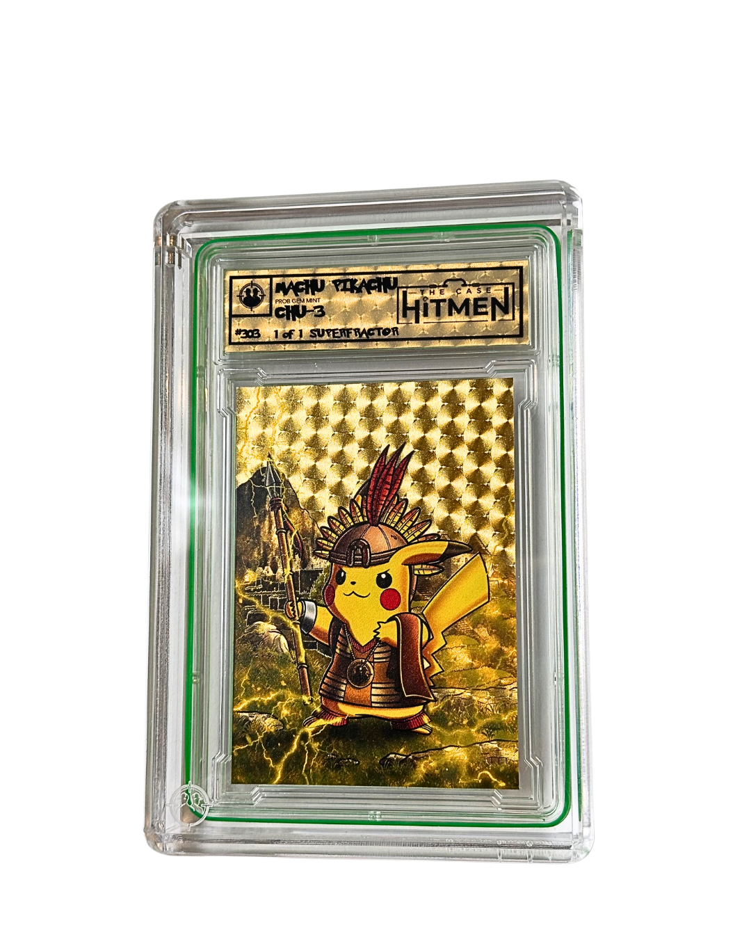 Case Hitmen Machu Pikachu Superfractor Art Piece
