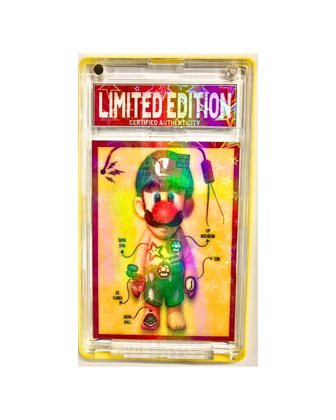 Under Rated Cards Operation Luigi Holographic Tint ACEO Art Piece