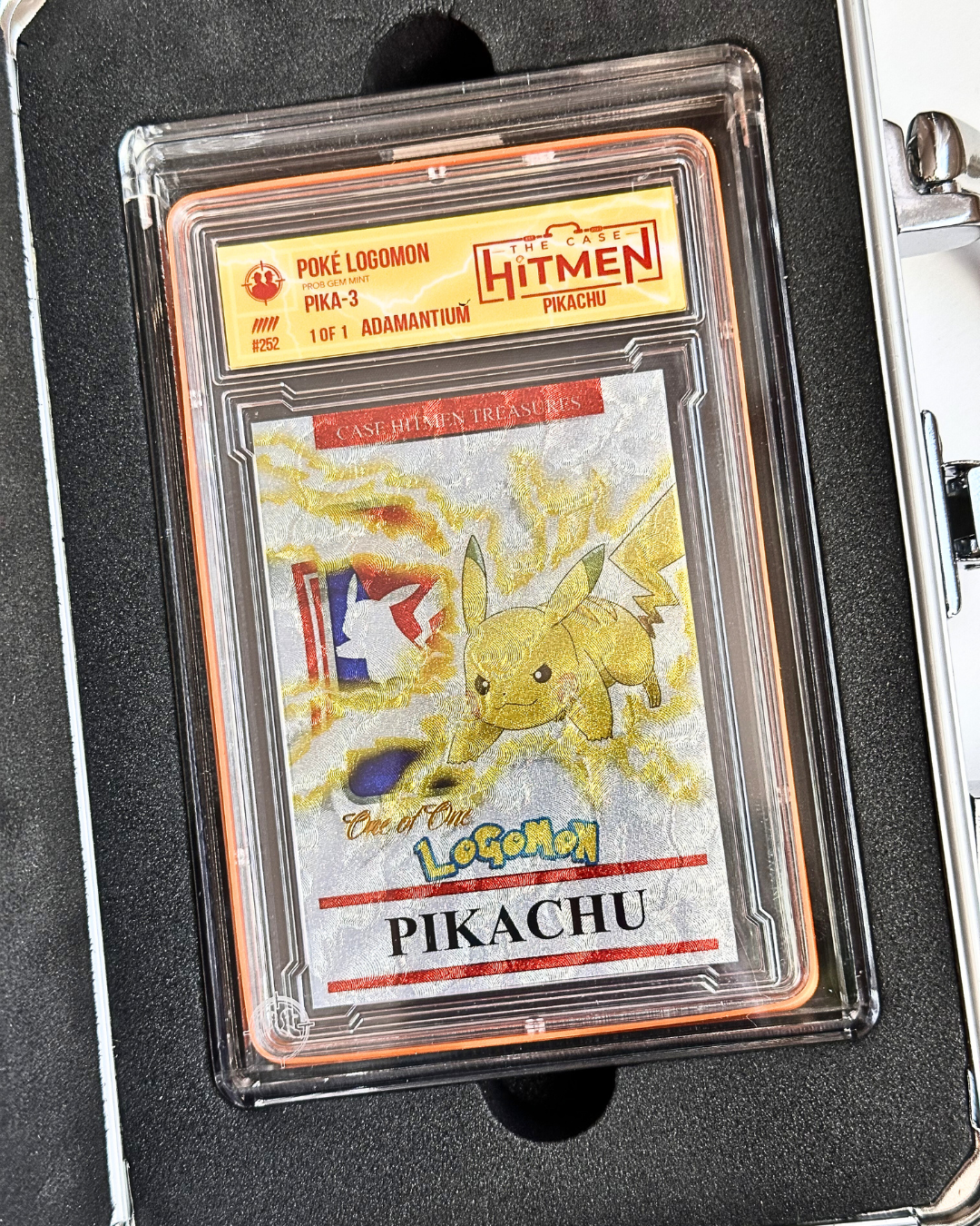 Case Hitmen Poke Logomon Pikachu Adamantium SSP