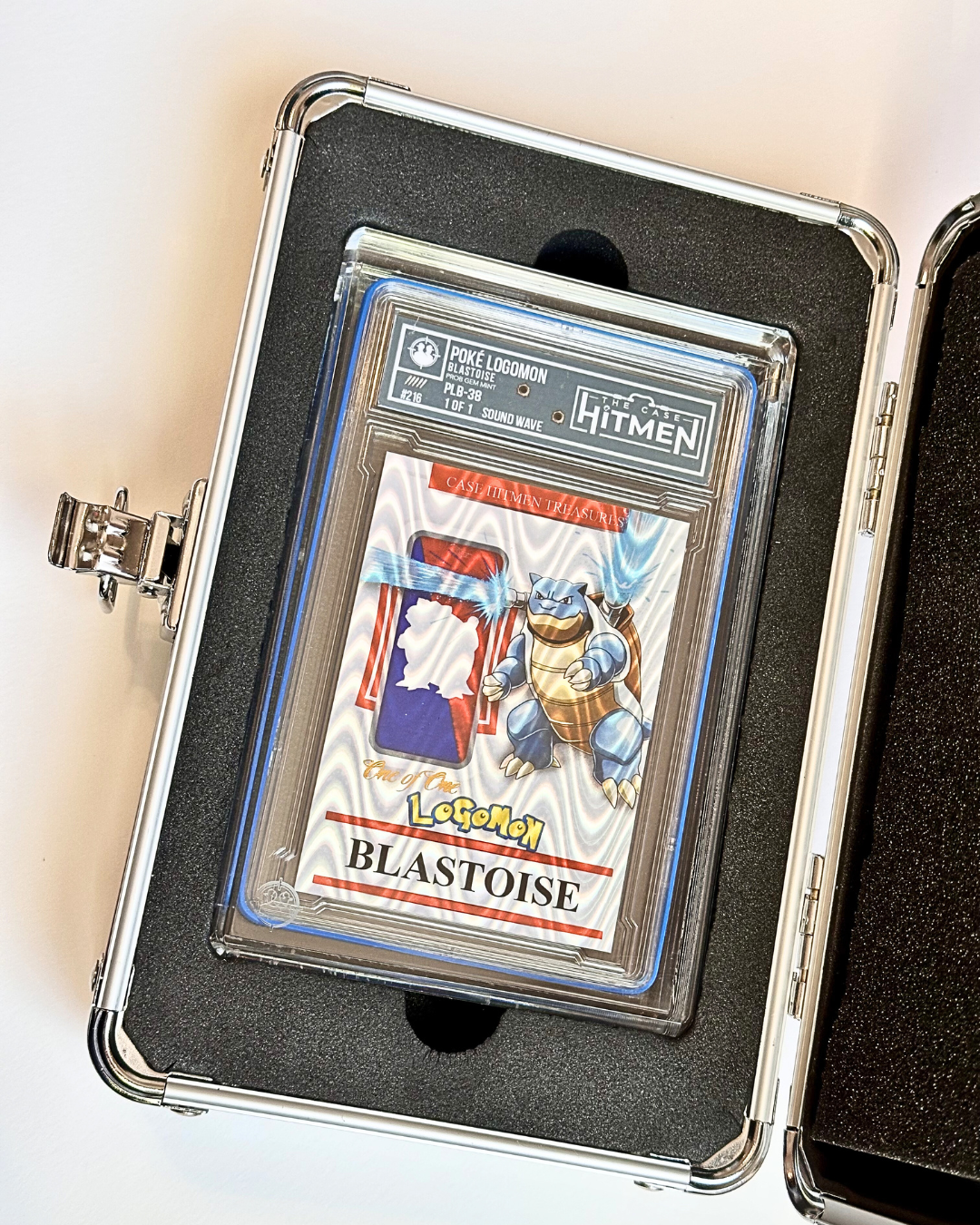 Poke Logomon Blastoise Soundwave SSP Case Hitmen